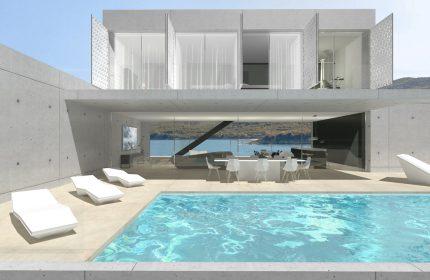 Séjour Traversant- Maison contemporaine de 220 m² sur la Côte d'Azur