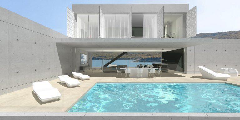 Vue globale - Maison contemporaine de 220 m² sur la Côte d'Azur