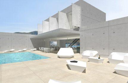 Terrasse - Maison contemporaine de 220 m² sur la Côte d'Azur