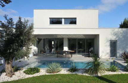 Maison d'architecte est lyonnais - ouverture sur le jardin